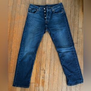 Levi's Dark Blue 501 Jeans for Men